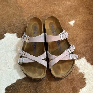 Birkenstock Franca Purple Lavender Leather Sandal 37